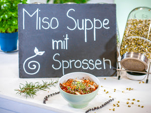 Miso-Suppe mit Sprossen