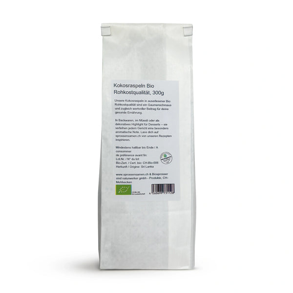 Kokosraspeln Bio in Rohkostqualität 300g