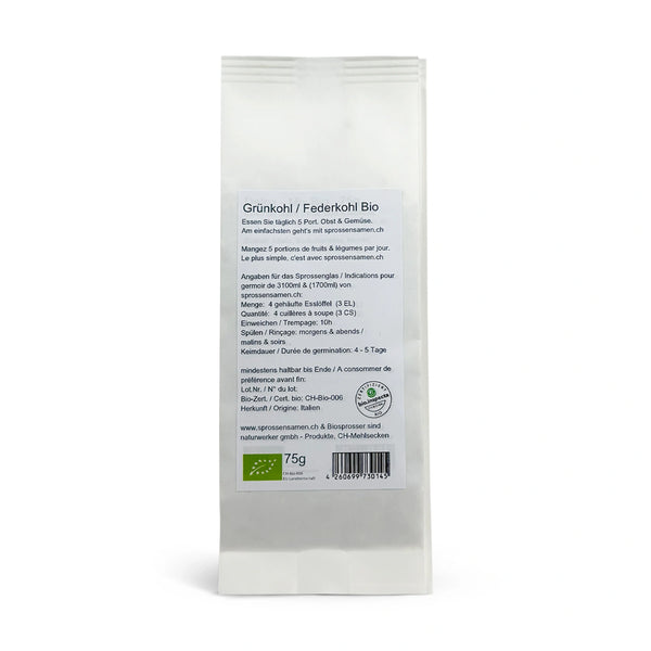 Federkohl/Grünkohl Bio Samensprossen 75g