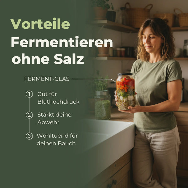 Fermentier-Set „VitalGlas“ von Kimchi & Gemüse